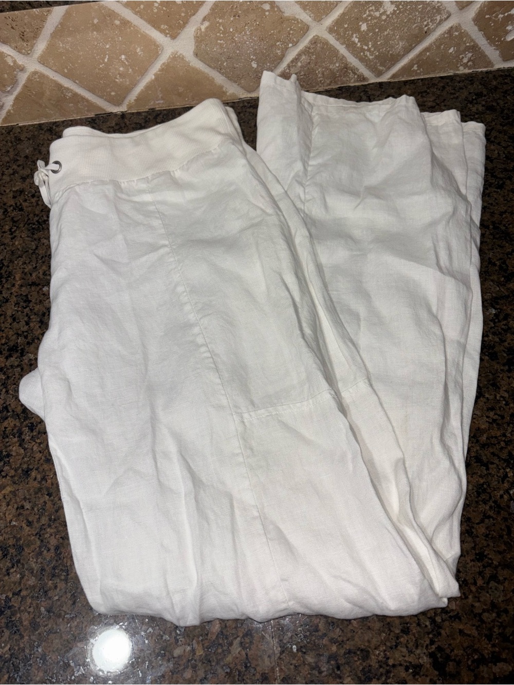 Eileen Fisher linen pants small